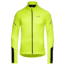 GOREWEAR Mens M Thermo Long Sleeve Zip Running Shirt in Neon Yellow/Black Small Slim fit 1EEEB118, 100529-0899-M