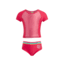 Body Glove Girls Striped Short-Sleeve Two-Piece Swimsuit 4-6X - Pink D29C700A, 5, Pink, 8109BGS30-A-5