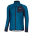 GOREWEAR Mens R3 Partial WINDSTOPPERR Running Shirt in Sphere Blue/Orbit Blue XL Slim fit Windproof F2F710BF, 100287-AZAU-XXL