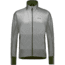 GOREWEAR Drive WINDSTOPPERR Running Jacket Mens in Lab Gray/Utility Green XS Slim fit Windproof FF5102FB, 100843-BFBH-S
