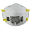 3M Particulate Respiratory Mask, Cup Style, White, Standard Size, Case of 20, N95 3M-8210