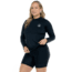 Body Glove Smoothies Sleek Plus Size Long Sleeve Rashguard - Black 42122F26, 3X, Black, 39-506741X-Black-3X