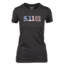 5.11 Tactical Legacy Usa Flag Fill T-Shirt - Womens, Black, Extra Large, 31014AAIF-135-XL