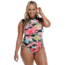 Body Glove Isla Foca Plus Size Exhale Cross-Over Rash Guard - Black 686C979D, X, Black, 39527745P-368-X