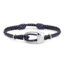 8BPLUS Handmade Secret Garden Wristband For Climbers, Dark navy/Silver, 4-8cm diameter, Petite, Small, 502131