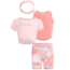 Body Glove Baby Girls Three-Piece Pink Swirl Set - Pink A9FB0E43, 12M, Pink, 8205BGS31-A-12M