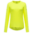 GOREWEAR Vivid Long Sleeve Running Shirt Womens in Neon Yellow Large 12-14 Slim fit 5225DD93, 100756-0800-42