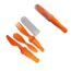 Acecamp 3 Piece Cutlery Set, Orange, ACE-1570