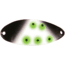 Acme Little Cleo Spoon, 2 1/8in, 2/5oz, Glow Nasty Glare, C200GL/NG