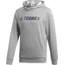 Adidas Terrex Logo Hoodie - Men's, Medium Grey Heather, Extra Large, CY8706-XL
