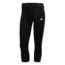 Adidas Terrex Response Women's 3/4 Length 2-Stripe Tight, Black/White, Large, CF5478-L