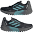 Adidas Terrex Agravic Flow 2 Trail Running Shoes - Womens, Core Black/Mint Ton/Ftwr White, 10, H03189-10