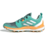 Adidas Terrex Agravic Shoes - Womens, Acid Mint/Crystal White/Hazy Orange, 9, FX6977-300-9