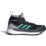 Adidas Terrex Free Hiker GTX Shoes - Womens, Core Black/Acid Mint/Hi-Res Yellow, 10, FX4667-001-10