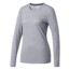 Adidas Terrex Ultimate Women's Long Sleeve Tee, Medium Grey Heather/Black, Extra Small, BQ8582-XS