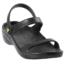 DAWGS Womens 3-Strap Sandals, Black, 11