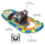 Airhead Yukon Charlies Sno-Bash Youth Aluminum Snowshoe, Blue/Orange, 80-7006