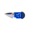 Al Mar Knives 1.3 in Stinger Keychain Fixed Blade Knife, Blue/Black, AMK1001BKBL
