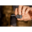Al Mar Knives 1.3 in Stinger Keychain Fixed Blade Knife, Grey/Black, AMK1001GYBK