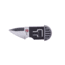 Al Mar Knives 1.3 in Stinger Keychain Fixed Blade Knife, Grey/Black, AMK1001GYBK