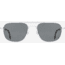 AO Checkmate Sunglasses - Mens, Silver Frame, True Color Gray AOLite Nylon Lenses, 56-21-145, CHE356STSMGYN