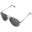 AO Flight Gear General Sunglasses, Wire Spatula, Black Frame, True Color Gray Glass Lens, 58mm, 30524