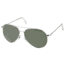 AO Flight Gear General Sunglasses, Wire Spatula, Silver Frame, Green Glass Lenses, 58mm, 32627