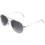 AO Flight Gear General Sunglasses, Wire Spatula, Silver Frame, Polycarbonate Gradient Grey Lens, 52mm, 32608