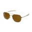 AO Original Pilot Sunglasses, Bayonet, Gold Frame, Brown Glass Lens, Polarized, 52mm, 32103