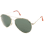 AO General Sunglasses, Gold, Wire Spatula, Green Glass Lenses, 58mm G-TCGG-WS-58