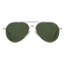AO General Sunglasses, Silver, Calobar Green AOLite Nylon Lenses, 55-14-140 B47, GEN255STSMGNN