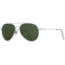 AO General Sunglasses, Silver, Calobar Green SkyMaster Glass Lenses, Polarized, 58-14-145 B52.5, GEN258STSMGNG-P