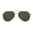 USED AO General Sunglasses, Silver, Calobar Green SkyMaster Glass Lenses, Polarized, 55-14-140 B47, GEN255STSMGNG-P, EDEMO1