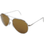 AO General Sunglasses, Silver, Wire Spatula, Brown Glass Lenses, 58mm, Polarized S-CBPG-WS-58