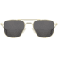 AO Original Pilot Sunglasses, Gold Frame, 52 mm Gray SkyMaster Glass Lenses, Standard Temple, Polarized, 738921549406