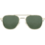 AO Original Pilot Sunglasses, Gold Frame, 55 mm Green SkyMaster Glass Lenses, Standard Temple,738921549536