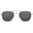 AO Original Pilot Sunglasses, Silver Frame, 55 mm Gray SkyMaster Glass Lenses, Standard Temple, Polarized, 738921549963
