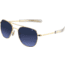 AO Original Pilot Sunglasses, Bayonet, Gold Frame, Polycarbonate Gradient Blue Lens, 57mm, 30199