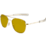 AO Original Pilot Sunglasses, Bayonet, Gold Frame, Yellow Lens, Polarized, 57mm, 32463