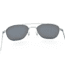 AO Original Pilot Sunglasses, Bayonet, Matte Chrome Frame, CC Gray Poly Lens, Polarized, 55mm, 30196