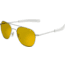 AO Original Pilot Sunglasses, Bayonet, Matte Chrome Frame, Yellow Lens, Polarized, 57mm, 30272