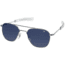 AO Original Pilot Sunglasses, Bayonet, Silver Frame, Polycarbonate Gradient Blue Lens, 52mm, 32299