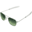 AO Original Pilot Sunglasses, Bayonet, Silver Frame, Polycarbonate Gradient Green Lens, 57mm, 30207