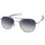 AO Original Pilot Sunglasses, Bayonet, Silver Frame, Polycarbonate Gradient Grey Lens, 57mm, 30208