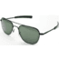 AO Original Pilot Sunglasses, Bayonet, Black Frame, Green Glass Lenses, 55mm, 32213