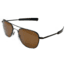 AO Original Pilot Sunglasses, Bayonet, Black Frame, HC Amber Poly Lens, Polarized, 55mm, 32156