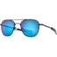 AO Original Pilot Sunglasses, Black Frame, 57 mm SunFlash Blue Mirror SkyMaster Glass Lenses, Bayonet Temple,738921564843