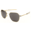 AO Original Pilot Sunglasses, Bayonet, Gold Frame, True Color Gray Glass Lens, 55mm, 10701-603