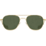 AO Original Pilot Sunglasses, Gold Frame, 52 mm Calobar Green SkyMaster Glass Lenses, Bayonet Temple,738921549260