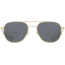 AO Original Pilot Sunglasses, Gold Frame, 57 mm True Color Gray SkyMaster Glass Lenses, Bayonet Temple,OP-157BTCLGYG